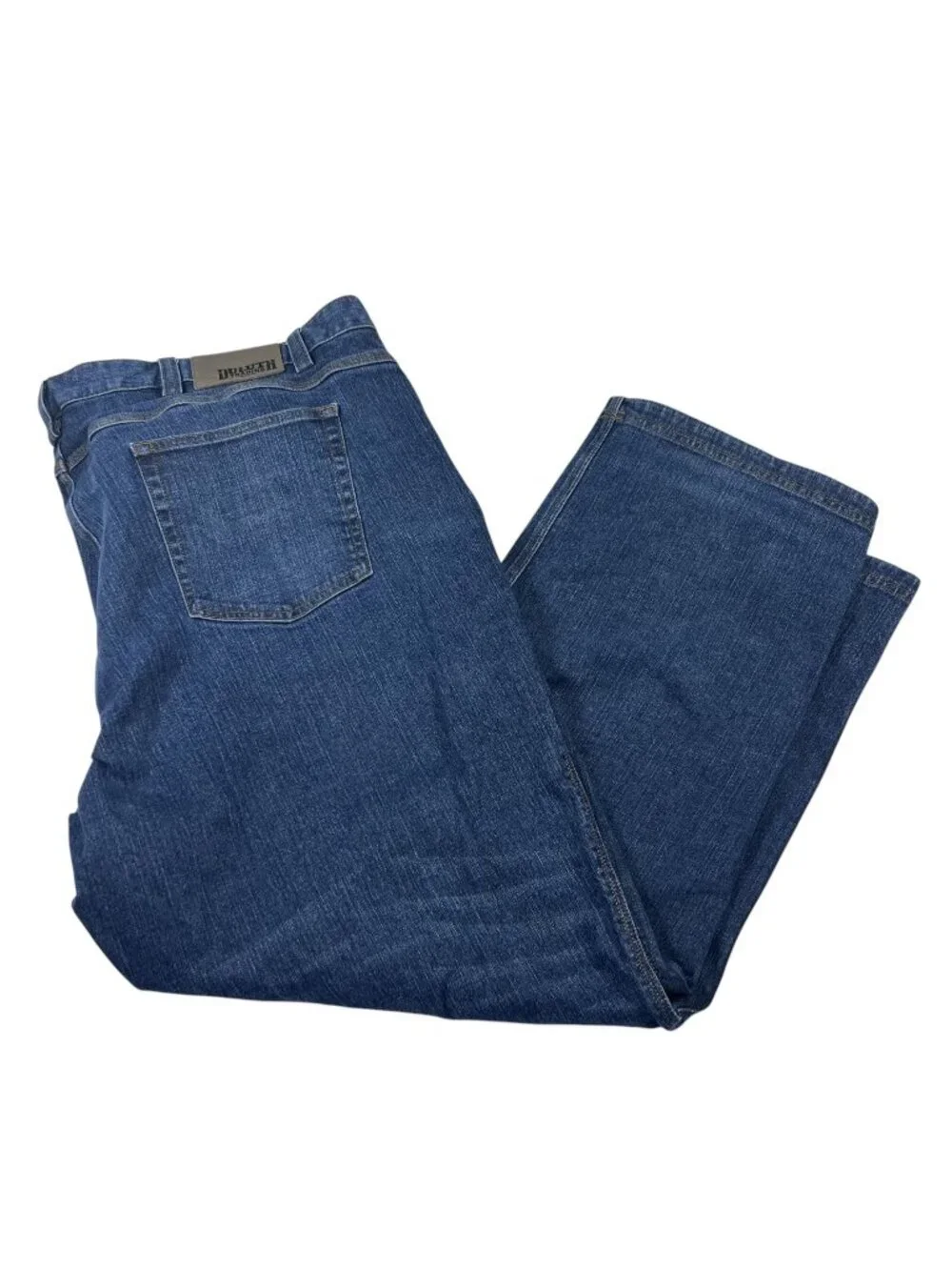 Duluth Trading Mens Blue Denim Flex Ballroom Jeans Size 48x32 Relaxed Fit